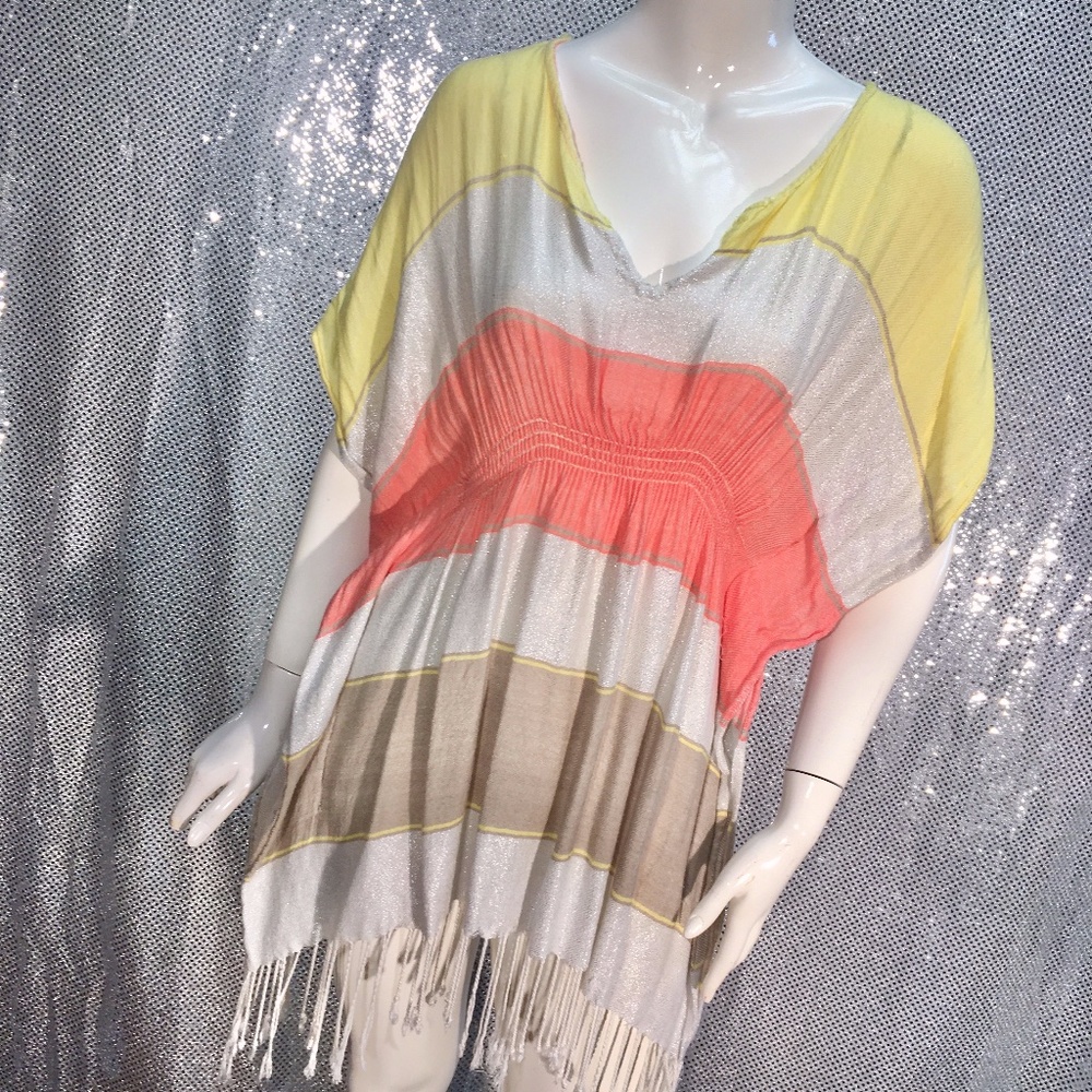 Soaked swim cover-up tunic dress boho cottage fairy core grunge festival L XL